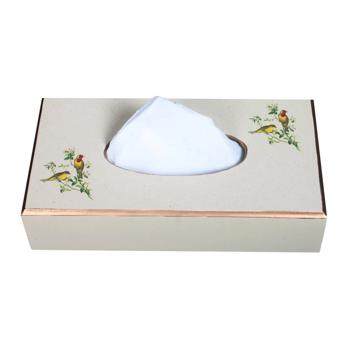 Rectangular Tissue Box: Oriental Songbirds