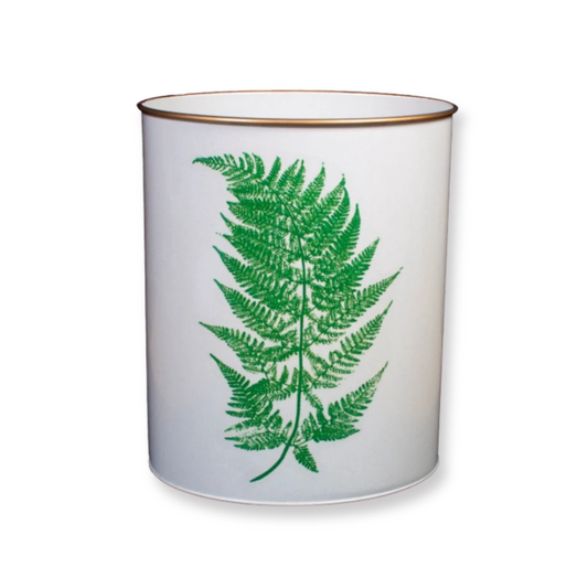 Oval Waste Paper Bin:  Fern