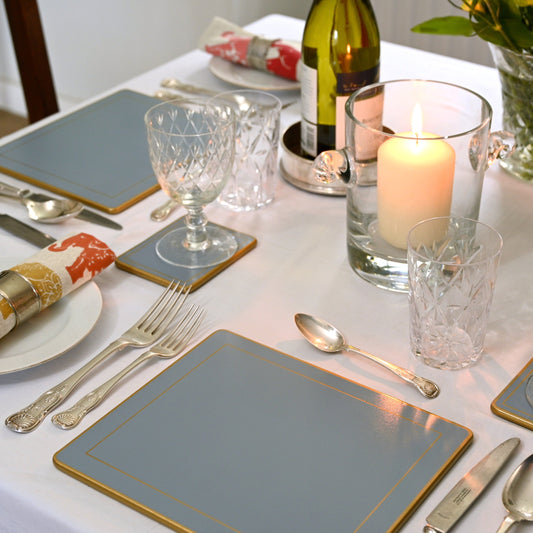 Placemats: Pastel Blue (set of 4)