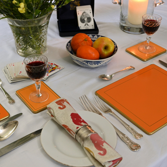 Placemats: Tangerine (set of 4)