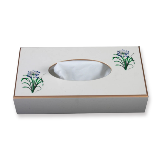 Rectangular Tissue Box Cover: Agapanthus