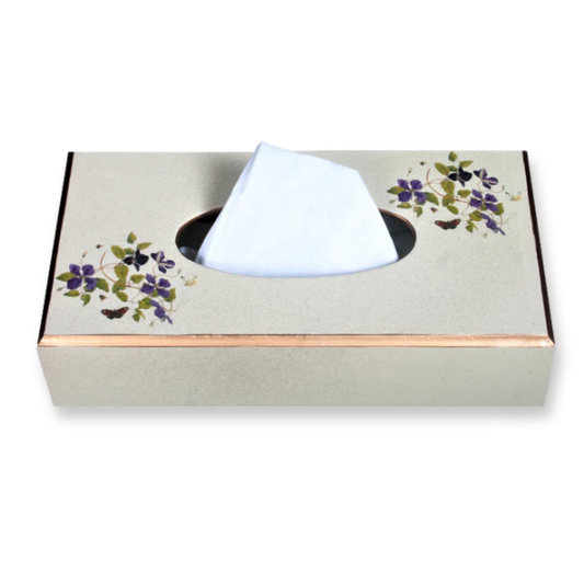 Rectangular Tissue Box cover: Clematis