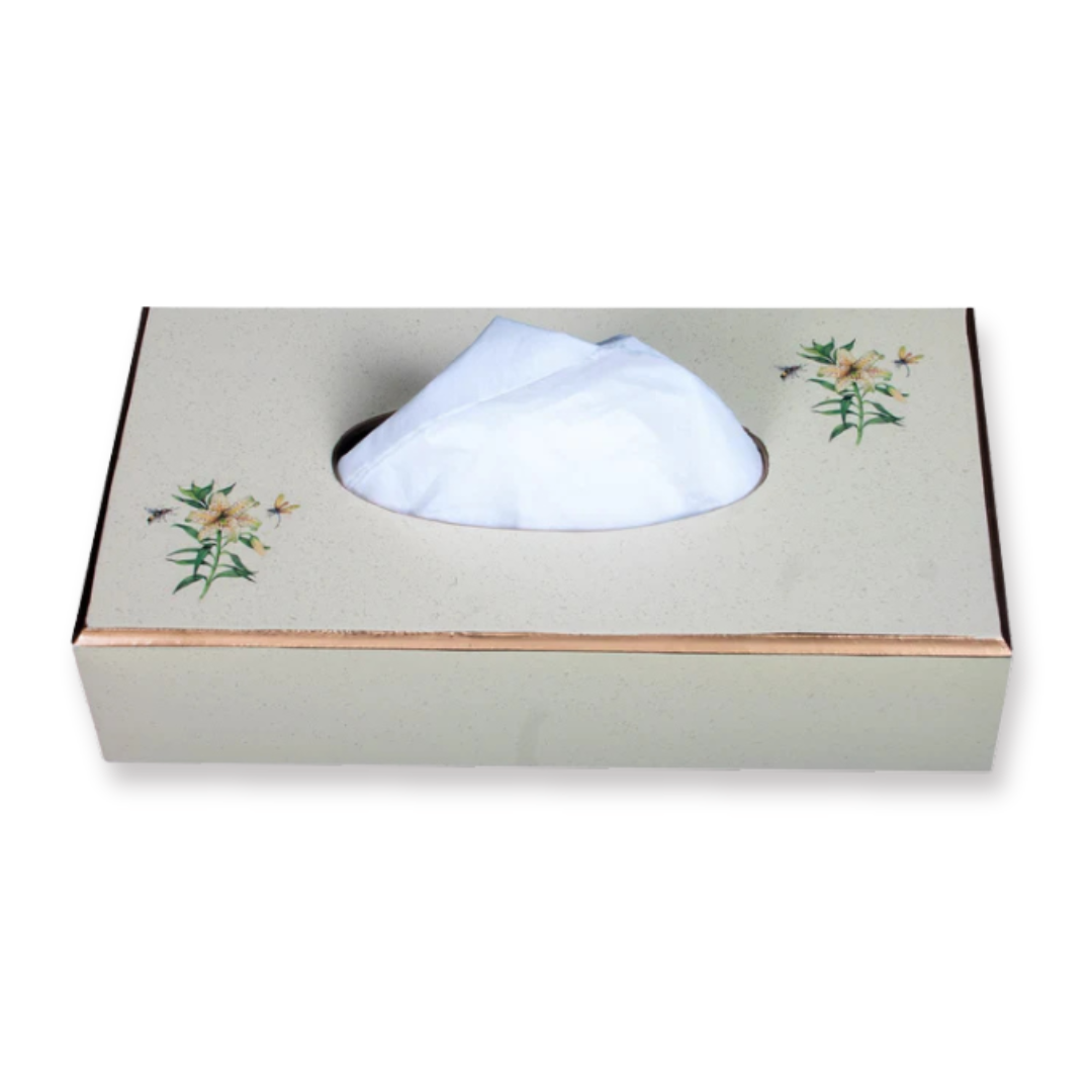 Rectangular Tissue Box cover: Japanese Lily