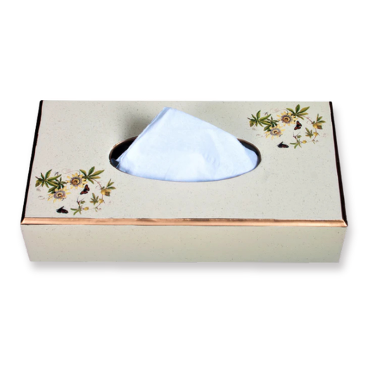 Rectangular Tissue Box: Passion Flower