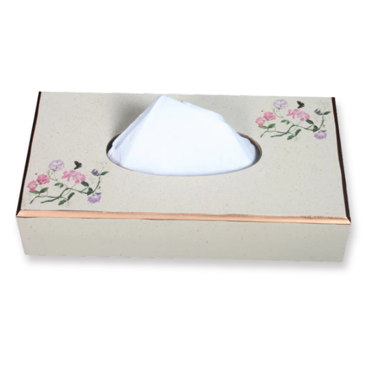 Rectangular Tissue Box: Sweet Pea