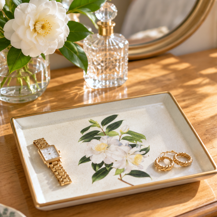 Vanity Tray: Camellia