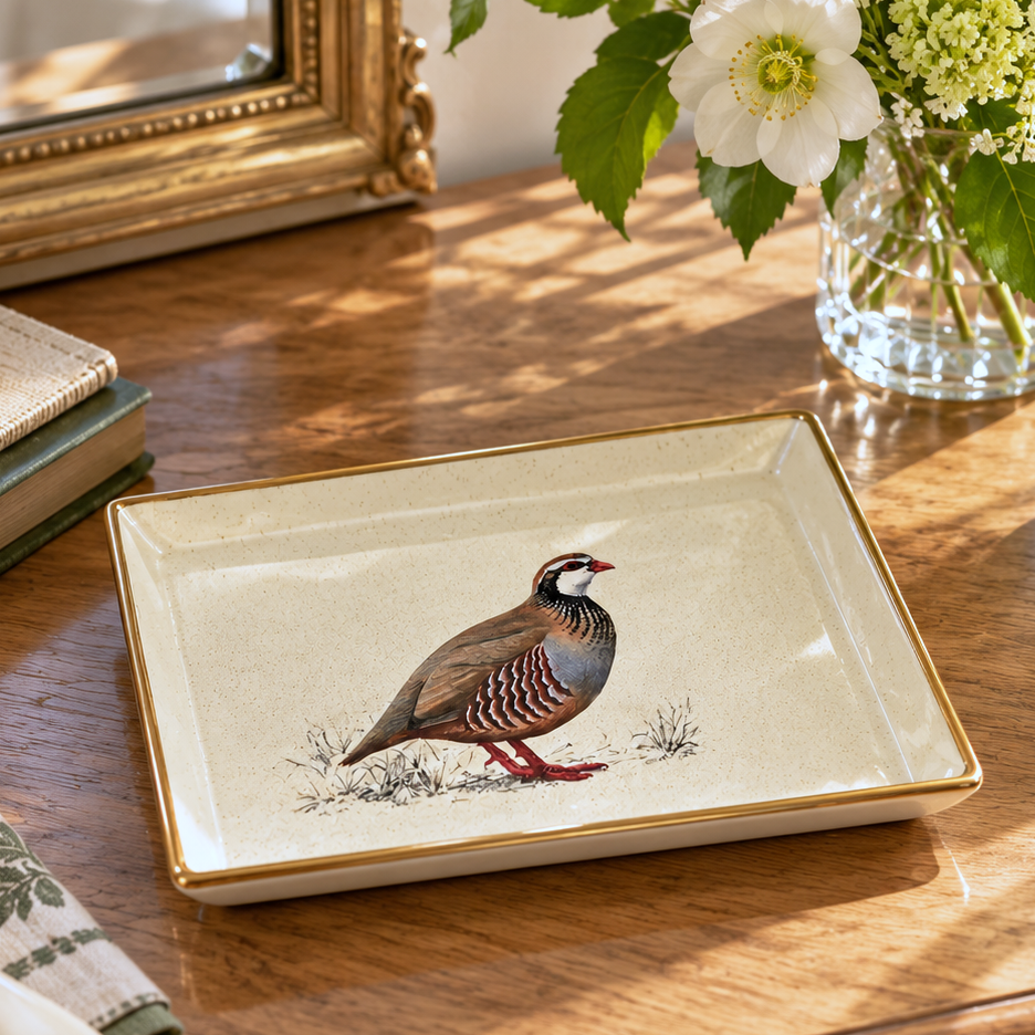 Vanity Tray: Partridge