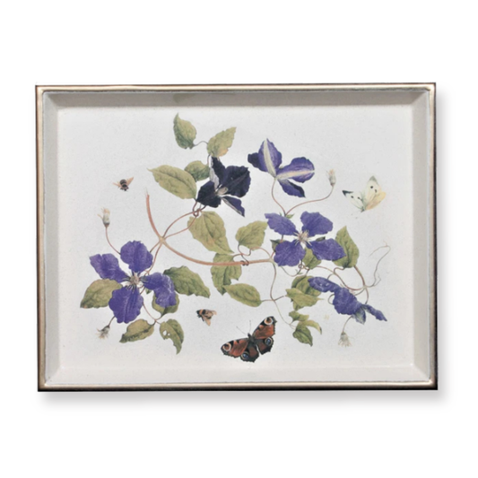 Vanity Tray: Clematis