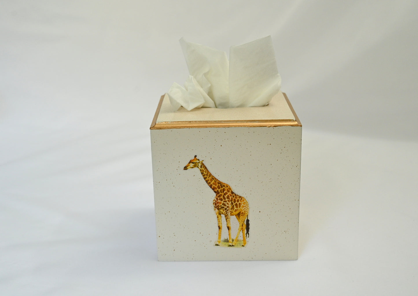 Square Tissue Box Cover:  Giraffe