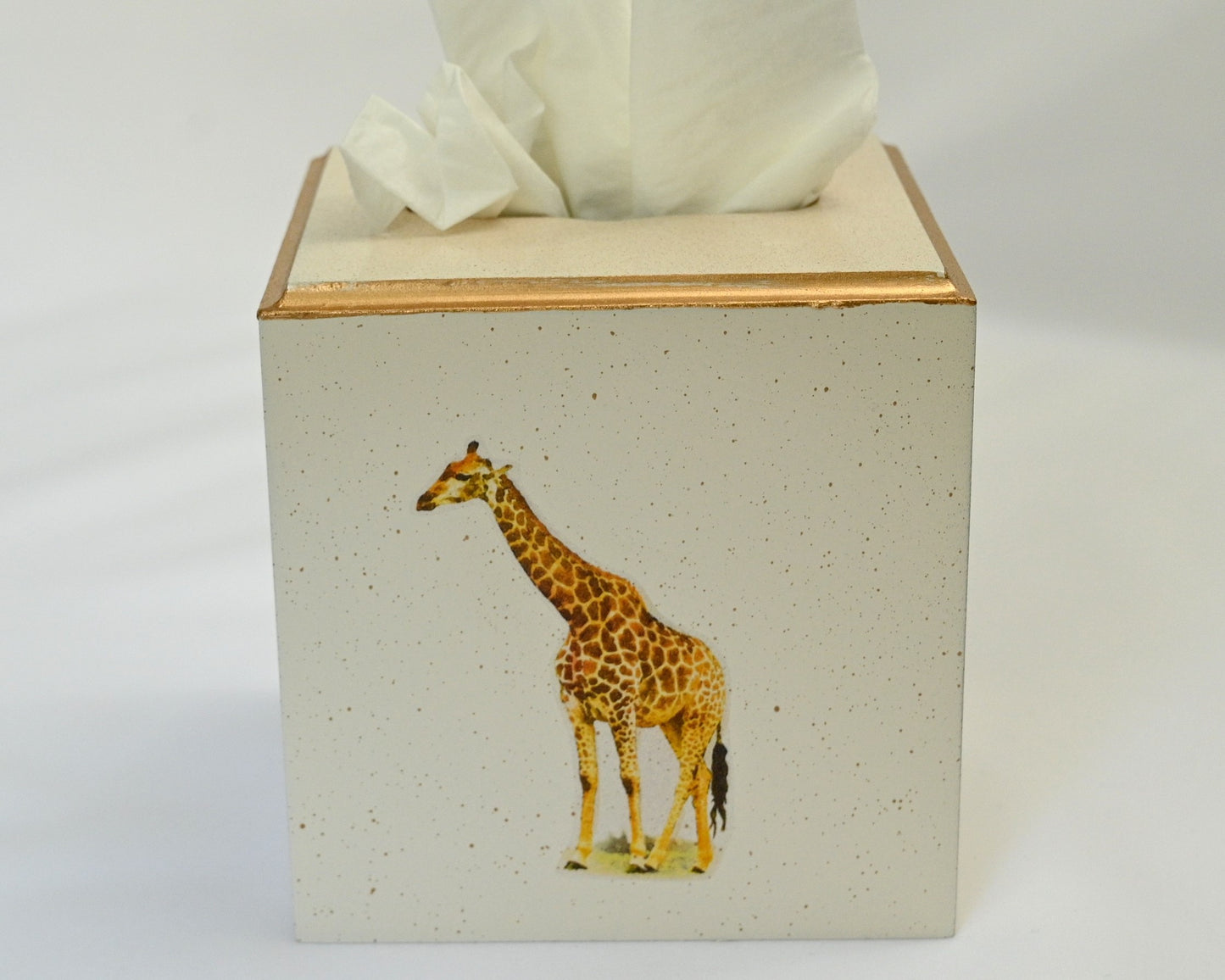 Square Tissue Box Cover:  Giraffe
