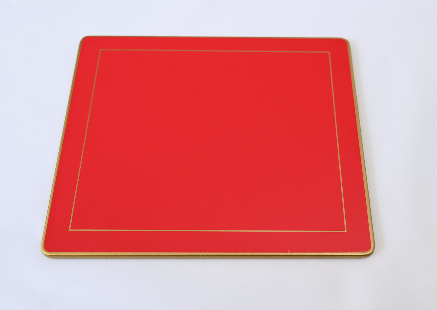 Traditional Placemats:  Scarlet.  Plain x 4