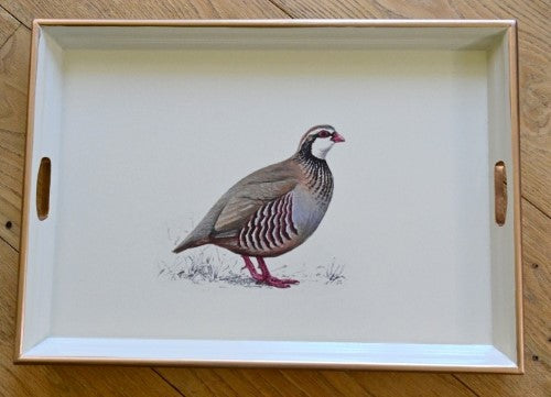 Large Rectangular Tray:  Partridge