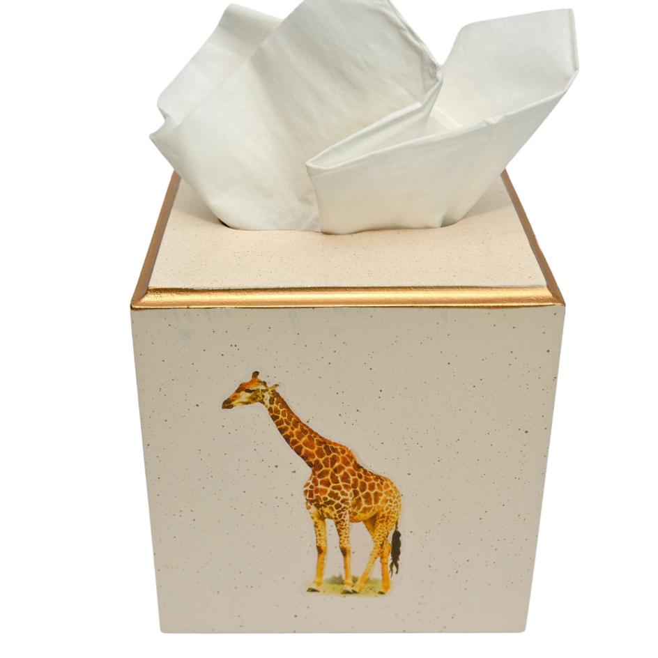 Square tissue box cover:  Giraffe