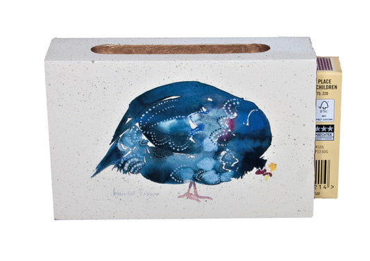 Standard Wooden Matchbox Cover with Matches: Guinea Fowl
