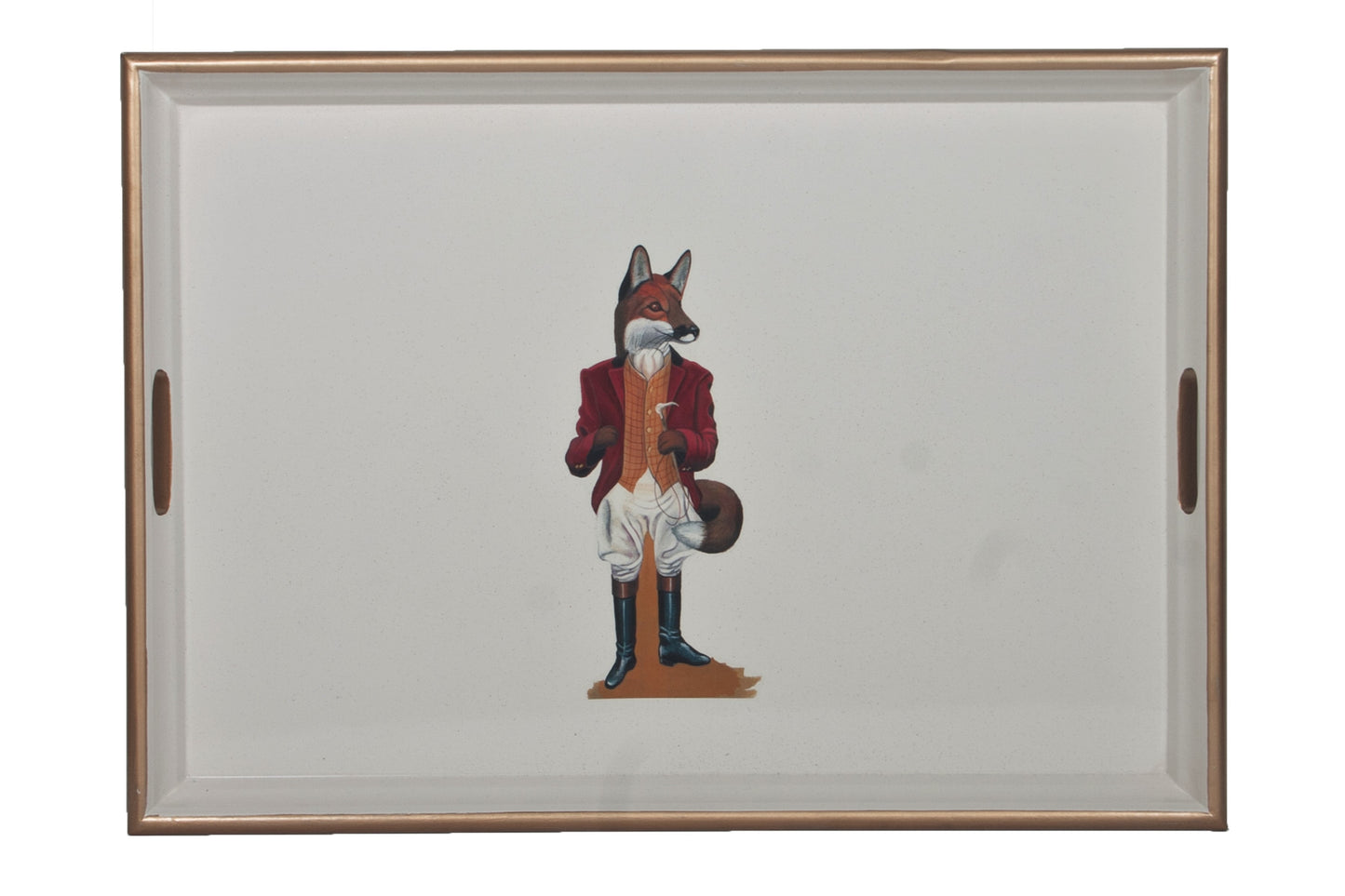 Large Rectangular Tray: Fox