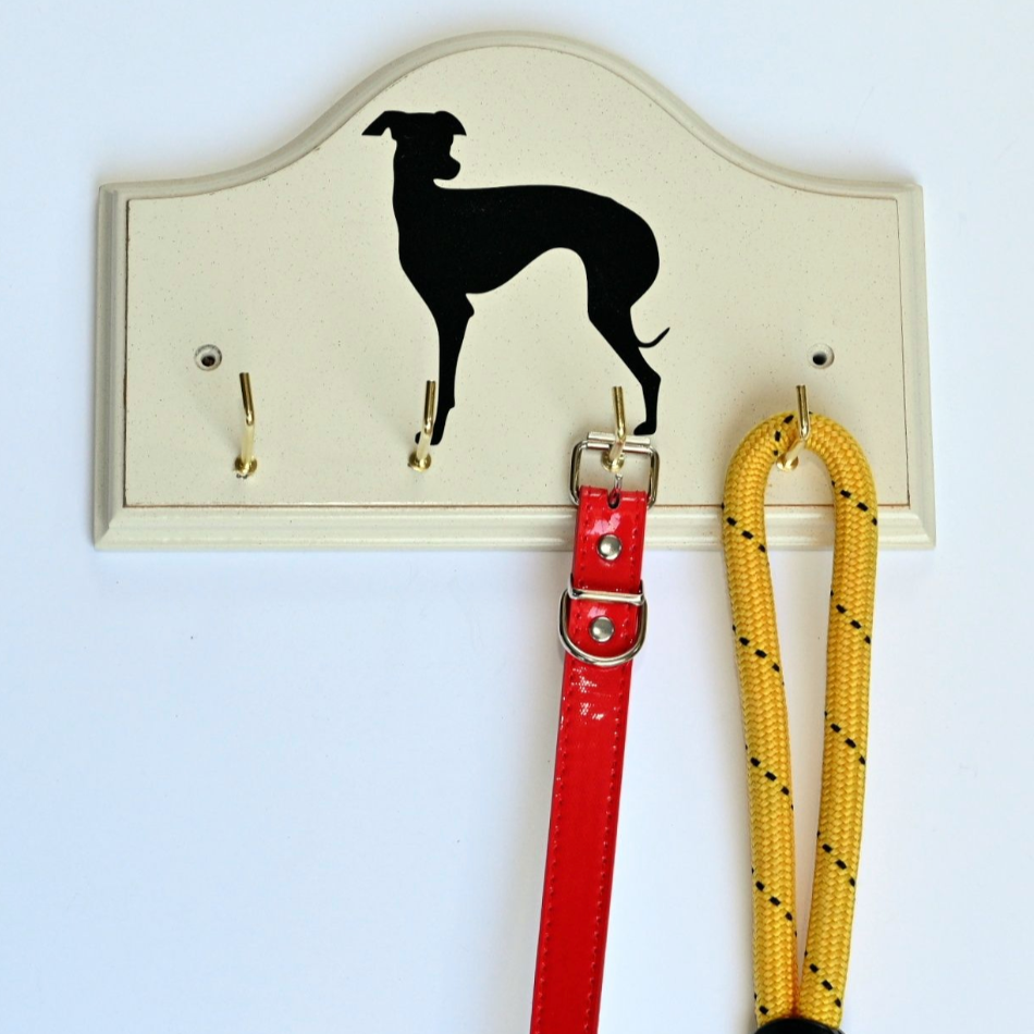 Key/Dog Lead Holder: Whippet