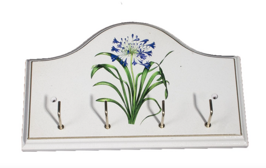 Key/Dog Lead Holder:  Agapanthus