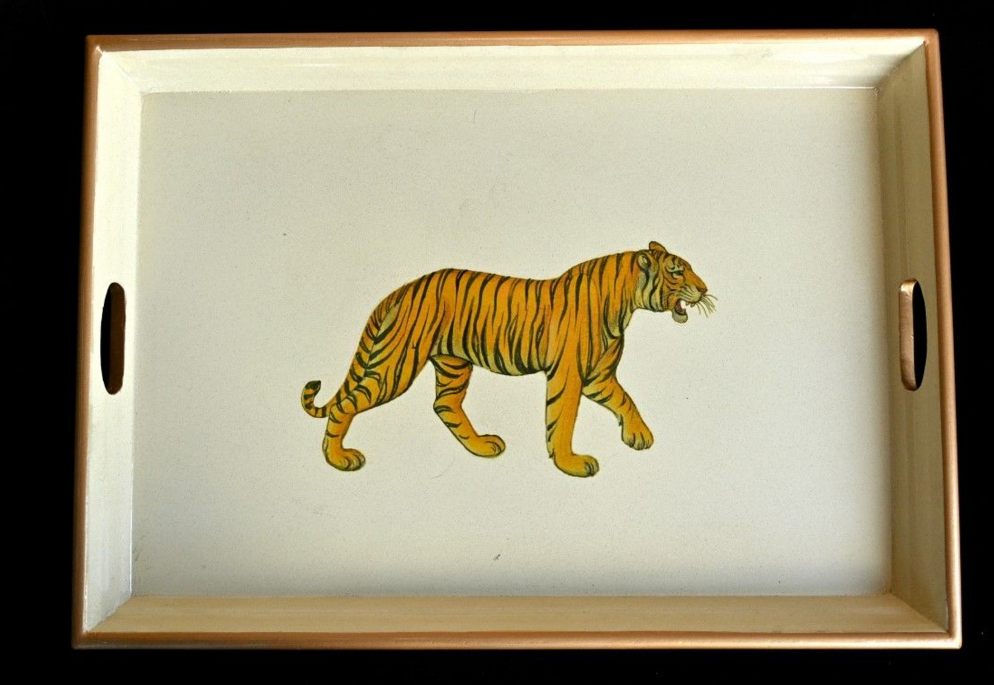 Large Rectangular Tray:  Tiger