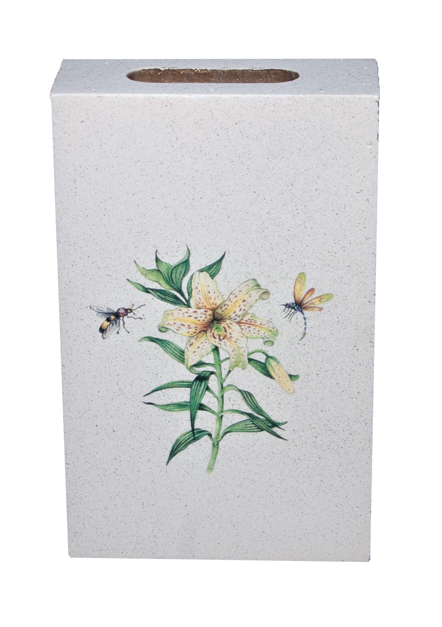 Standard Wooden Matchbox Cover with Matches: Japanese Lily