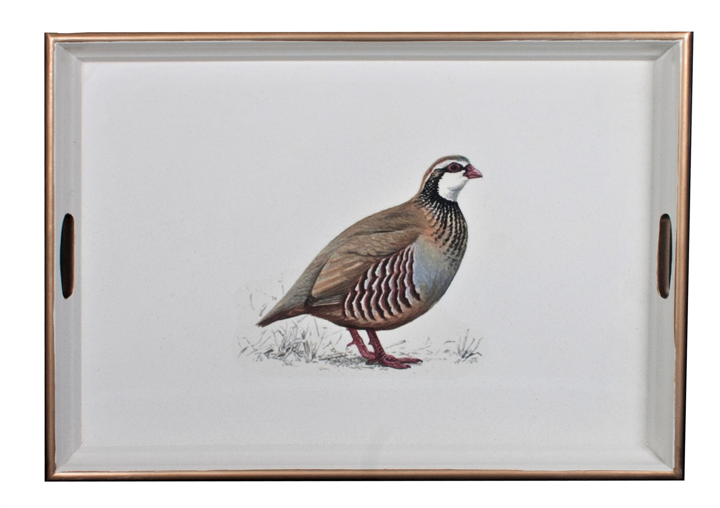 Large Rectangular Tray:  Partridge