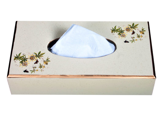 Rectangular Tissue Box: Passion Flower