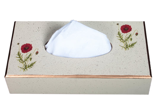 Rectangular Tissue Box Cover: Poppy