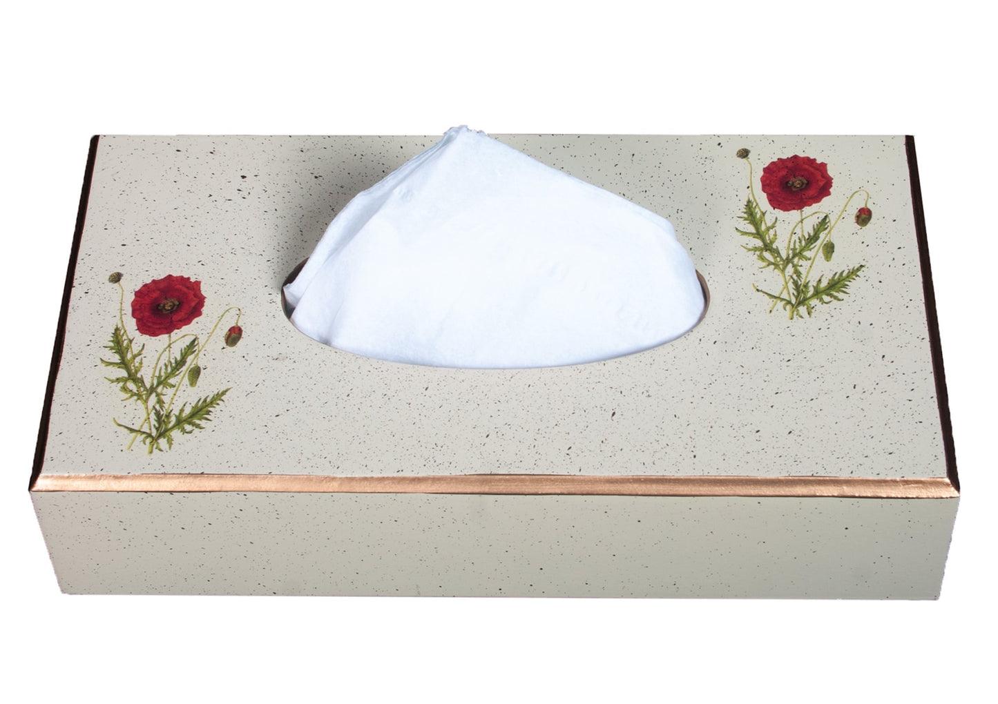 Rectangular Tissue Box Cover: Poppy