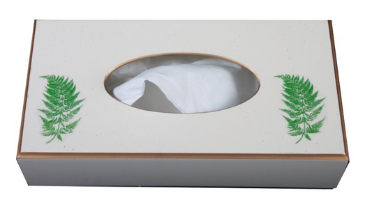 Rectangular Tissue Box: Fern