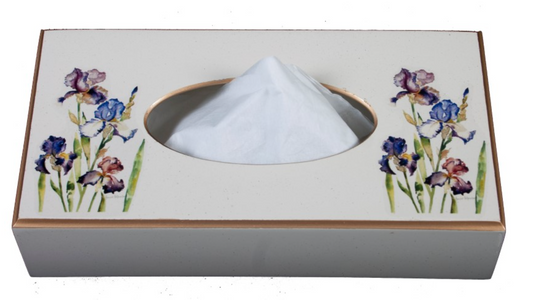Rectangular Tissue Box: Iris