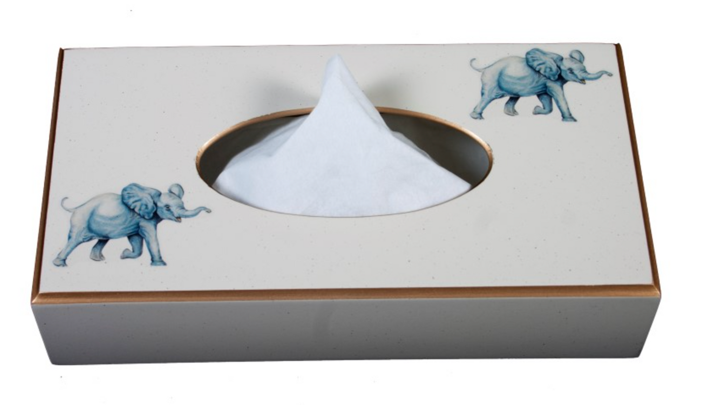 Rectangular Tissue Box cover: Elephant
