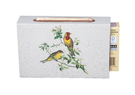 Standard Wooden Matchbox Cover with Matches: Oriental Songbirds