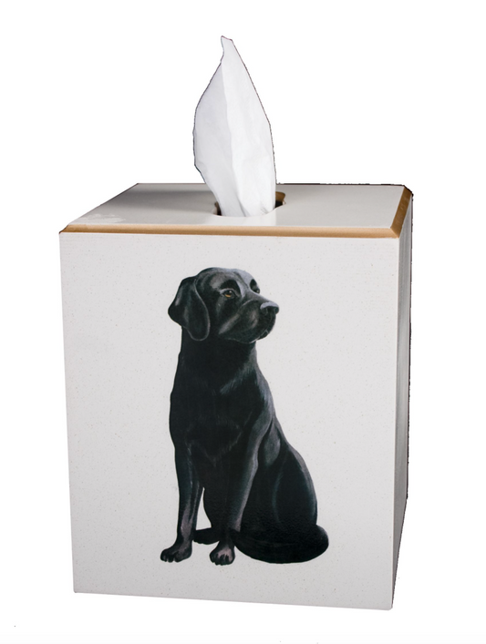 Square Tissue Box Cover: Labrador