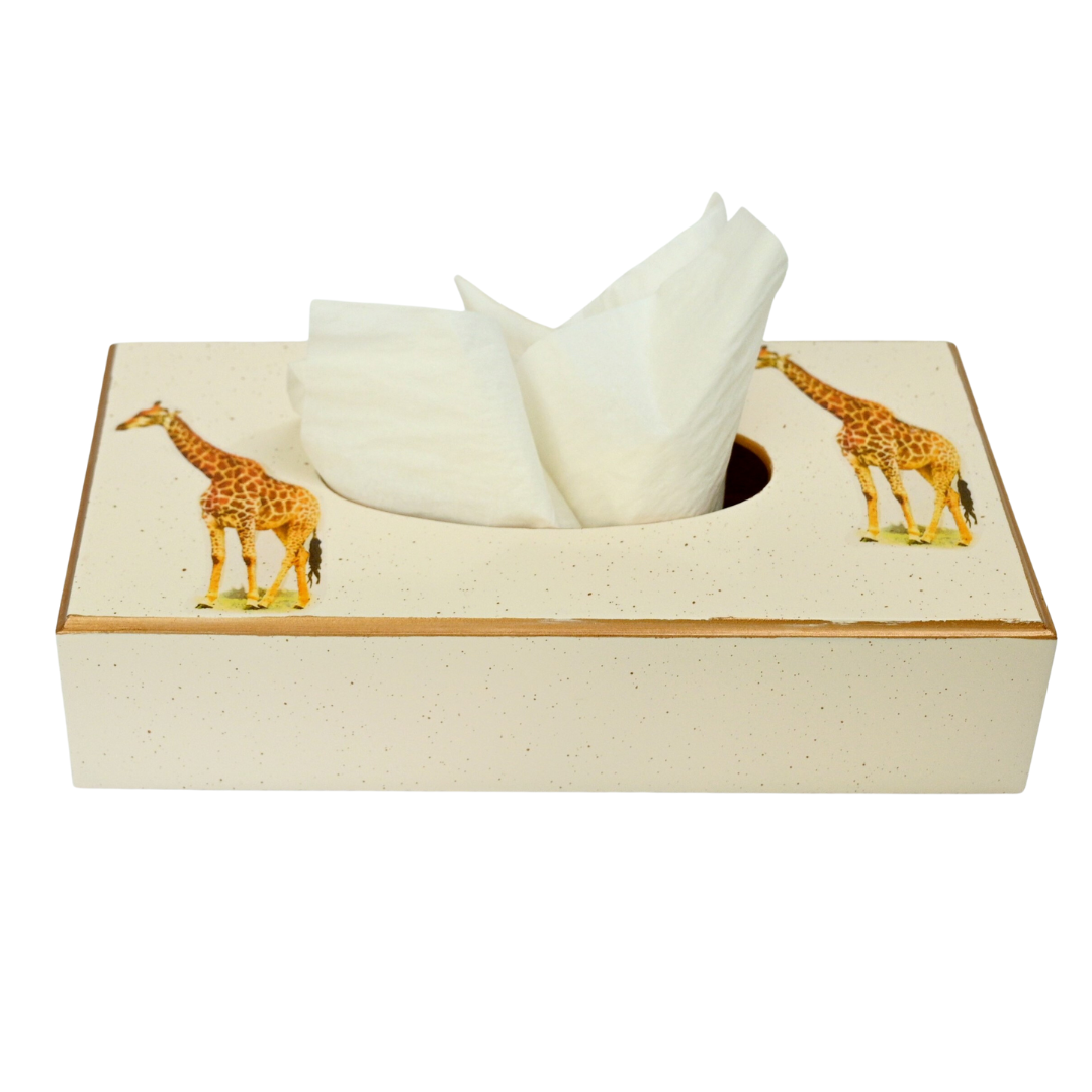 Rectangular Tissue Box: Giraffe