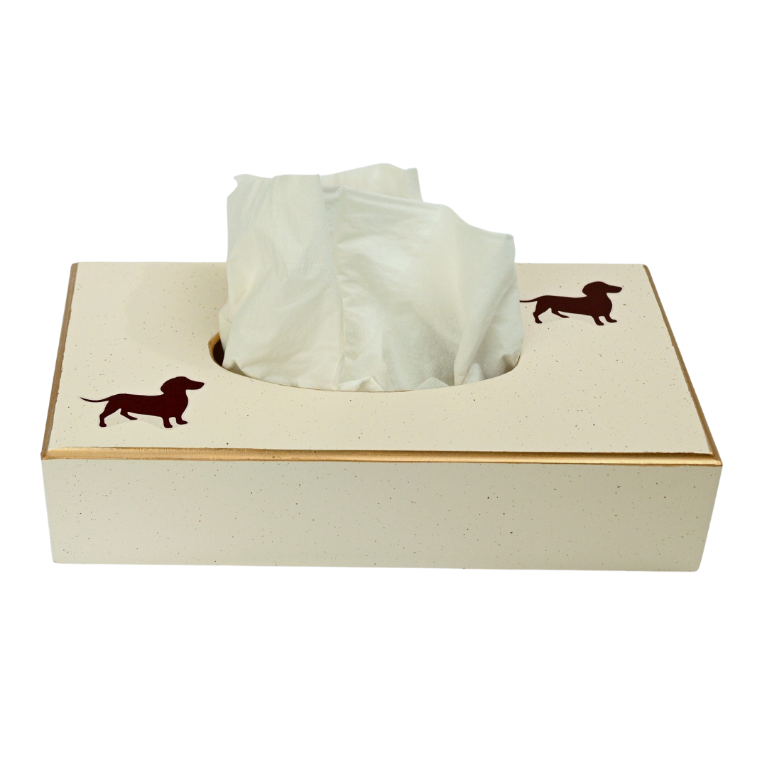 Rectangular Tissue Box:  Dachshund